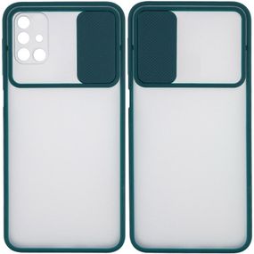 Чехол Camshield mate TPU со шторкой для камеры для Samsung Galaxy M51 Зеленый