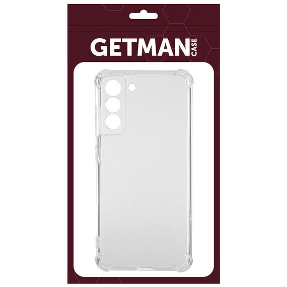 TPU чохол GETMAN Ease logo посилені кути Full Camera для Samsung Galaxy S22+ Безбарвний (прозорий) | Зображення 4