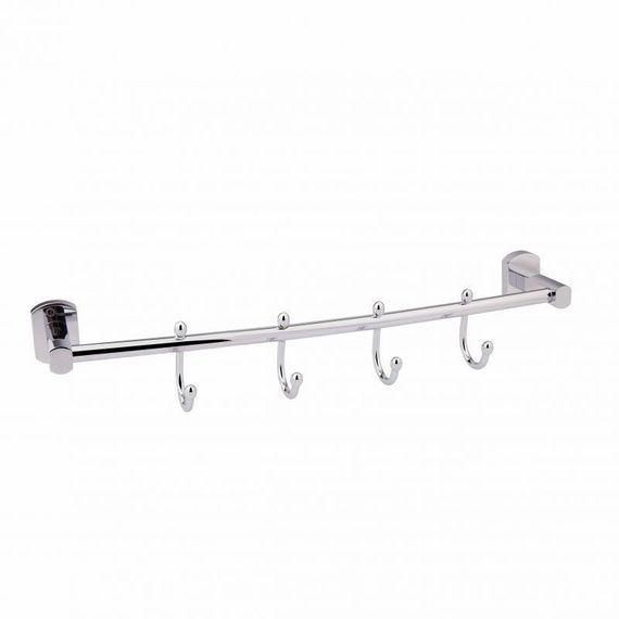 Полотенцедержатель Qtap Liberty 4 крючка 450 мм QTLIBCRM11544 Chrome