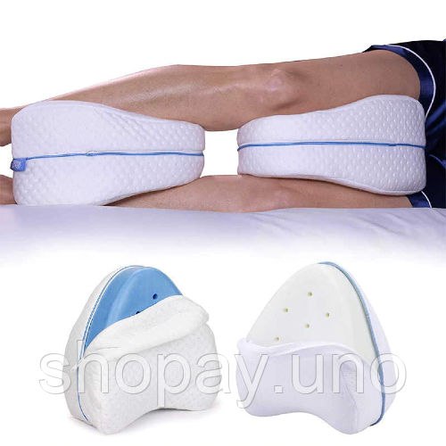 Ортопедична подушка для ніг Contour Leg Pillow гіпоалергенна подушка з пам'яттю | Зображення 3