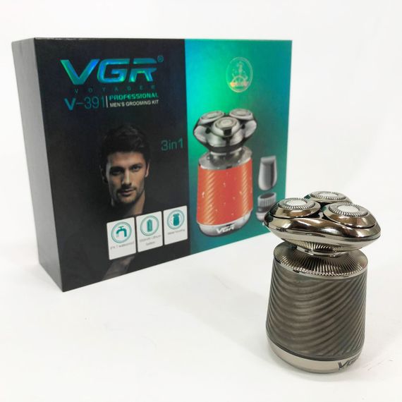 Акумуляторна бритва для гоління голови VGR V-391, Професійна електробритва, Бритва для сухого гоління ZB-82 | Зображення 1