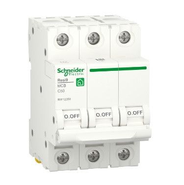 Автоматический выключатель переменного тока Schneider RESI9 50А,3P,кривая C,6кА