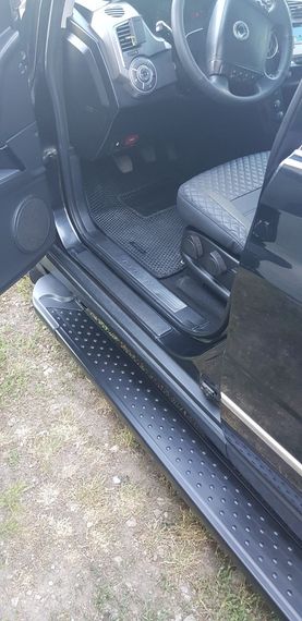 Бокові пороги Allmond Black (2 шт., Алюміній) для SsangYong Kyron 2008-2024 рр | Зображення 7