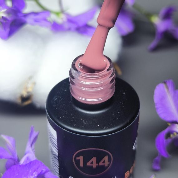 Гель-лак для нігтів Bee Nails 144 (рожево-коричневий) 8мл