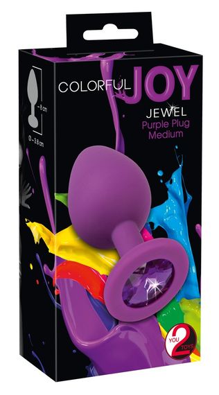 Анальна пробка - Colorful Joy Jewel Purple Plug Medium sexstyle | Зображення 3