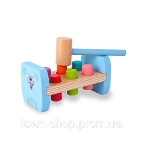 Деревянная игрушка стукачка "Собачка" MD 0839 молоток Собака
