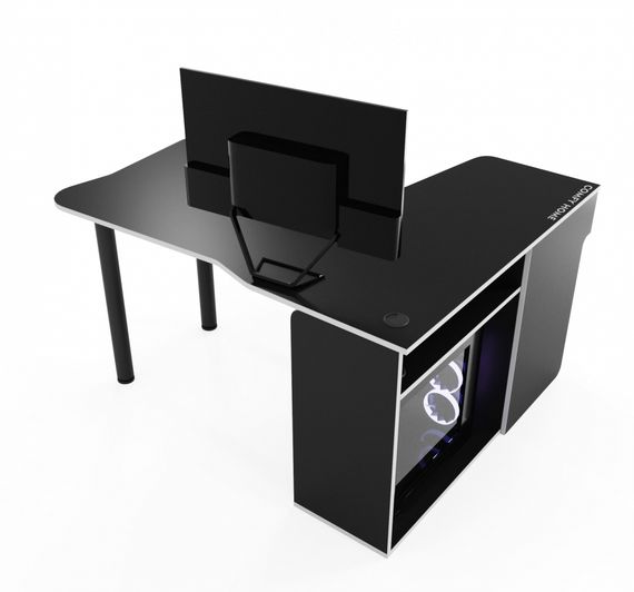 Стол компьютерный Comfy-Home Kano-2 черныйбелый | Зображення 1