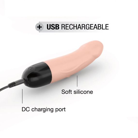 Вібратор Dorcel Real Vibration S Flesh 2.0: G-spot стимуляція, Реалістична вібрація, 3,7см, Тілесний, перезаряджуваний | Зображення 5