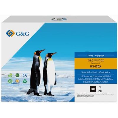 Картридж G&amp;G HP 147X LJ MFP M611/M612/M635/M636 Black (25 200ст) (G&amp;G-W1470X)