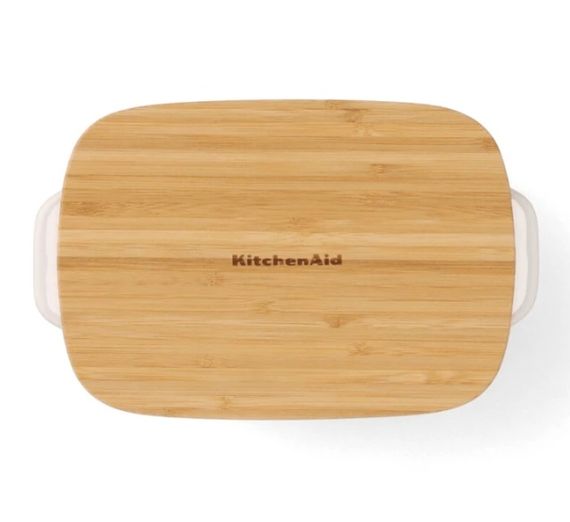 Форма для запікання з кришкою KitchenAid СС006105-001 6,5 х15, 5х26 см 0.9 л кремова | Зображення 5
