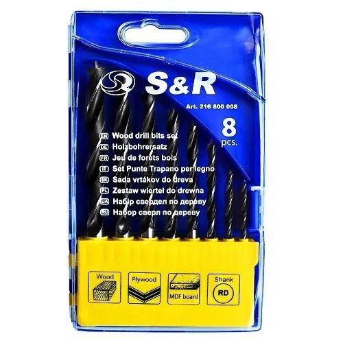 Набір свердел по дереву S & R 8 шт. 216800008
