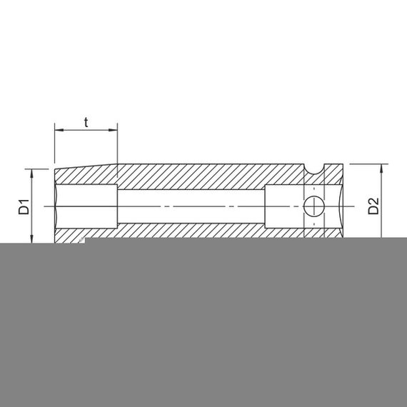 Головка торцева ударна, подовжена, 3/4IN, WS33 | Зображення 1