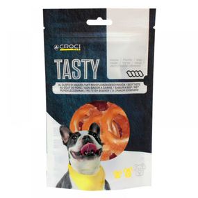 Лакомства для собак TASTY Кольца, курица с треской, 80гр