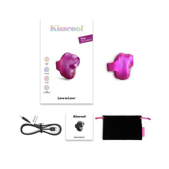 Вібратор на палець Love To Love KISSCOOL — IRIDESCENT BERRY Sex Aura | Зображення 3