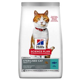 Сухой корм Hill's Science Plan для стерилизованных молодых и взрослых кошек, с тунцем, 10 кг
