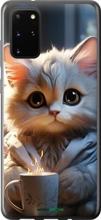 Чохол на Samsung Galaxy S20 Plus Білий кіт "5646t-1822-2448"