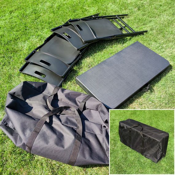 Набір складної мебелі(Стіл и 4 стільця), Чорний (з сумкою) SW-00001541 | Зображення 9