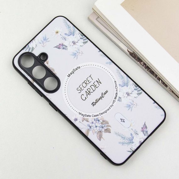 TPU+PC чехол Secret Garden with MagFit для Samsung Galaxy S24+ White | Зображення 2