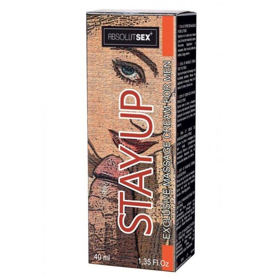 Крем пролонгуючий STAY UP, 40 ml Sex Aura | Зображення 1
