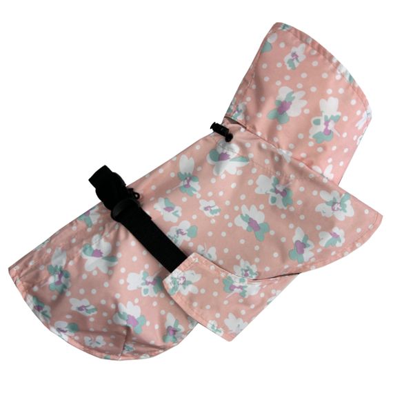 Дощовик плащ квіточки персик 3