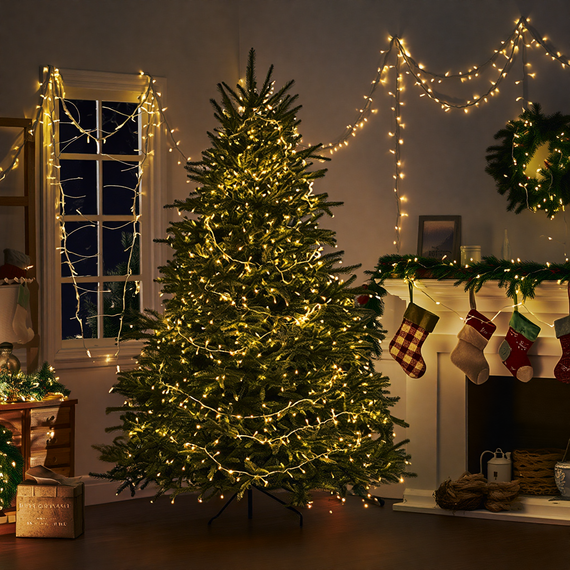 Гірлянда Нитка вулична 30 (м) 300 LED чорний провід Жовтий CF300L30MBY