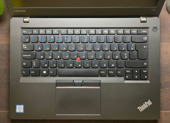 Ноутбук Lenovo ThinkPad T460 / 14" (1920x1080) TN / Intel Core i5-6300U (2 (4) ядра по 2.4 - 3.0 GHz) / 8 GB DDR4 / 120 GB SSD / Intel HD Graphics 520 / WebCam б/у | Зображення 2