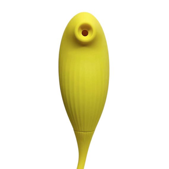 Вагінально-кліторальний вібратор "The Tide bird", вакуум, вібрація, колір жовтий sexstyle | Зображення 3