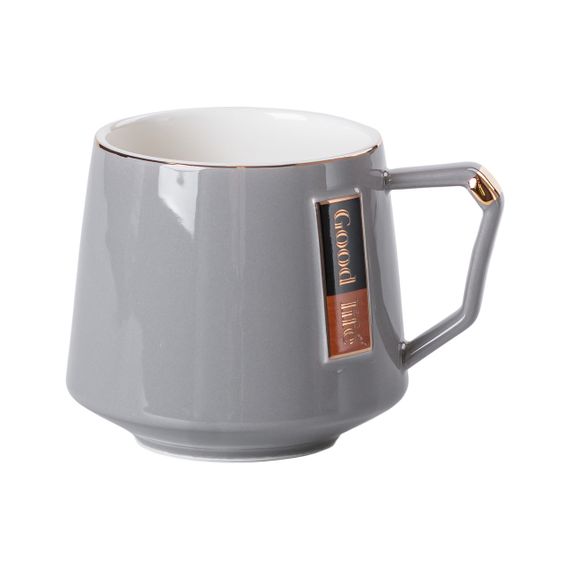 Чайный сервиз на 6 персон с фарфоровой подставкой, серый HP-15-26 | Зображення 2