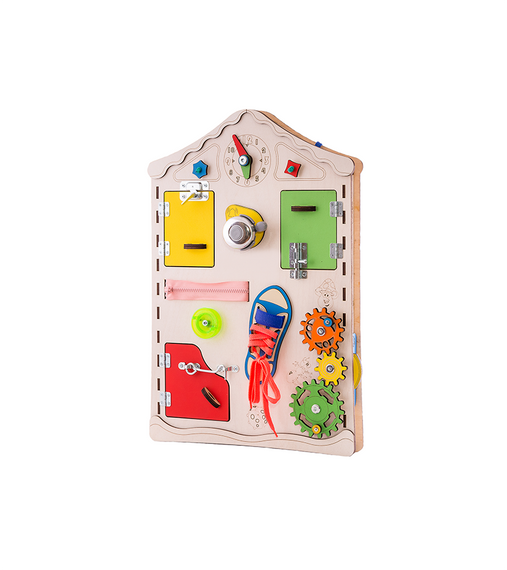 Дитяча дошка будиночок розвиваюча. Бізіборд D008, 38х56х6 | Зображення 1