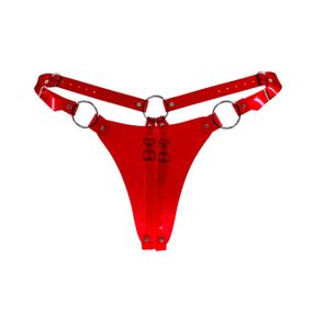 Трусики класичні Feral Feelings - String Bikini Red Trasparent Sex Aura
