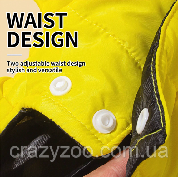 Комбинезон для собак и котов EcoToys Yellow M желтый A: 27 см B: 34 см C: 28 см 6926 | Зображення 8