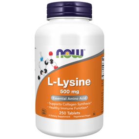 L-лизин NOW Foods Lysine 500 мг 250 таблеток