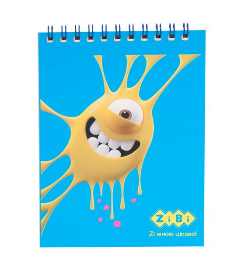 Блокнот на пружині зверху SMUDGES, А-6, 40 аркушів KIDS Line ZB.12154 Zibi (4823078968265) Синій