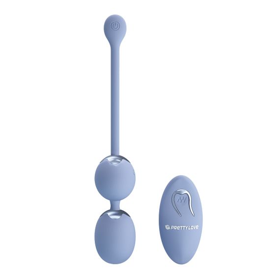 Вагинальные виброшарики - Pretty Love Willie Vibrating Kegel Balls Light Blue Sex Aura | Зображення 2