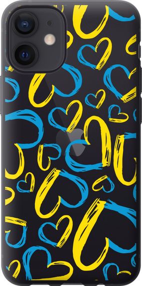 Чехол на iPhone 12 Mini Сердца UA "5292u-2071-17620"