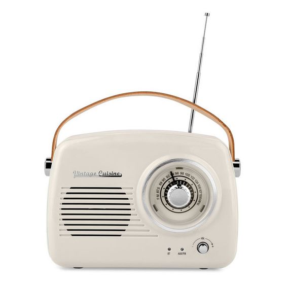 Радиоприемник Vintage Cuisine Retro с Bluetooth Кремовой