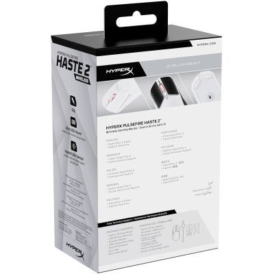Мышка HyperX Pulsefire Haste 2 Wireless White (6N0A9AA) | Зображення 5