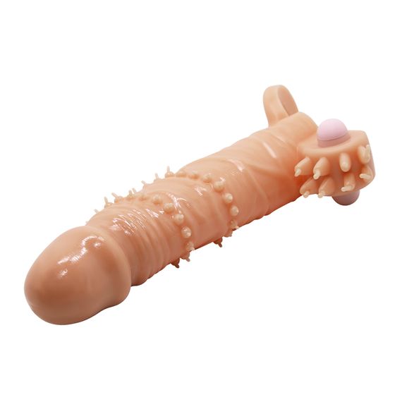 Насадка на член - Pretty Love Connor Vibrating Penis Sleeve Flesh | Зображення 5