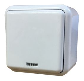 Выключатель наружной установки 1-кл. с подсветкой белый IP20 Lemur Ny95000978