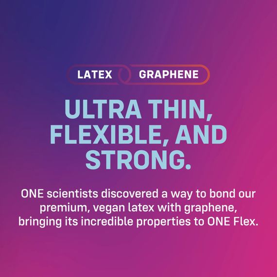 Презервативи ONE Flex Graphene, 10 шт, супертонкі, дуже міцні, подарункове паковання-тубус | Зображення 3