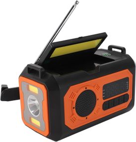 Портативний зарядний пристрій, радіоприймач, лампа для читання, на сонячній батареї,