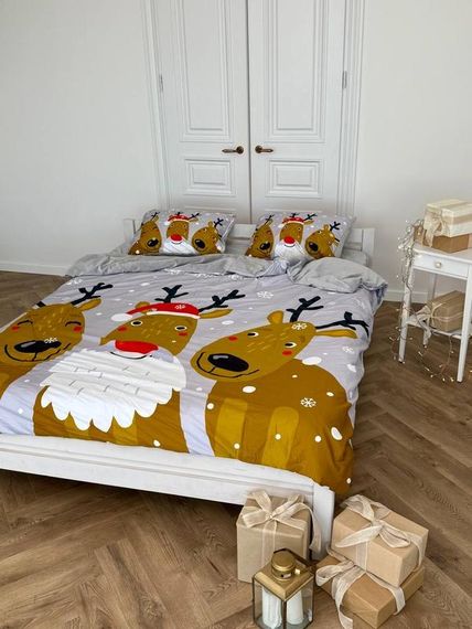 Постельное белье полуторное Dushka Home Сатин Плюш 21351 160х215 см | Зображення 4