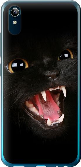 Чехол на Vivo Y91C Чёрная кошка "932u-1762-17620"