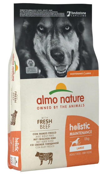 Сухий корм для дорослих собак великих порід Almo Nature (Альмо Натюр) Holistic зі свіжою яловичиною 12 кг
