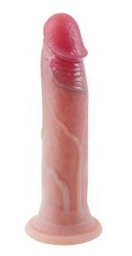 Фалоімітатор на присосці, із м'якого двошарового силікону OYO - Dildo Double Layer Silicone YQW-006 (довжина 17 см, діаметр 3 см)