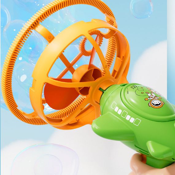 Пістолет для мильних бульбашок H035 Bubble Gun з пропелером 2in1 + bottle 250ml Green | Зображення 1