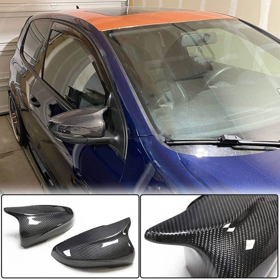 Кришки дзеркал V2 (для HB 2010-2013, Карбон) для Volkswagen Golf 6 рр | Зображення 1