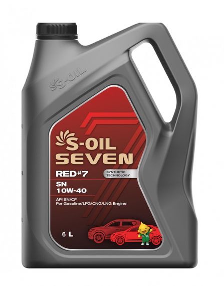 Моторна олива S-OIL 7 RED #7 SN 10W-40 6л.