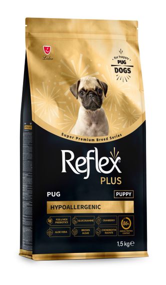 Сухий корм для цуценят породи мопс Reflex Plus Pug Puppy, 1.5 кг | Зображення 1