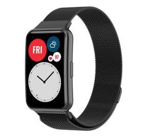 Міланський магнітний ремінець Primolux для смарт-годинника Huawei Watch Fit / Fit SE (TIA-B09, TIA-B29, STA-B39) - Black
